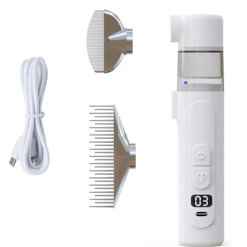 USB Rechargeable Pet Grooming Clipper – Low Noise Dog & Cat Trimmer