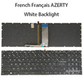 AZUBAY MSI WS63 Replacement Keyboard – White Backlit Multi-Lang