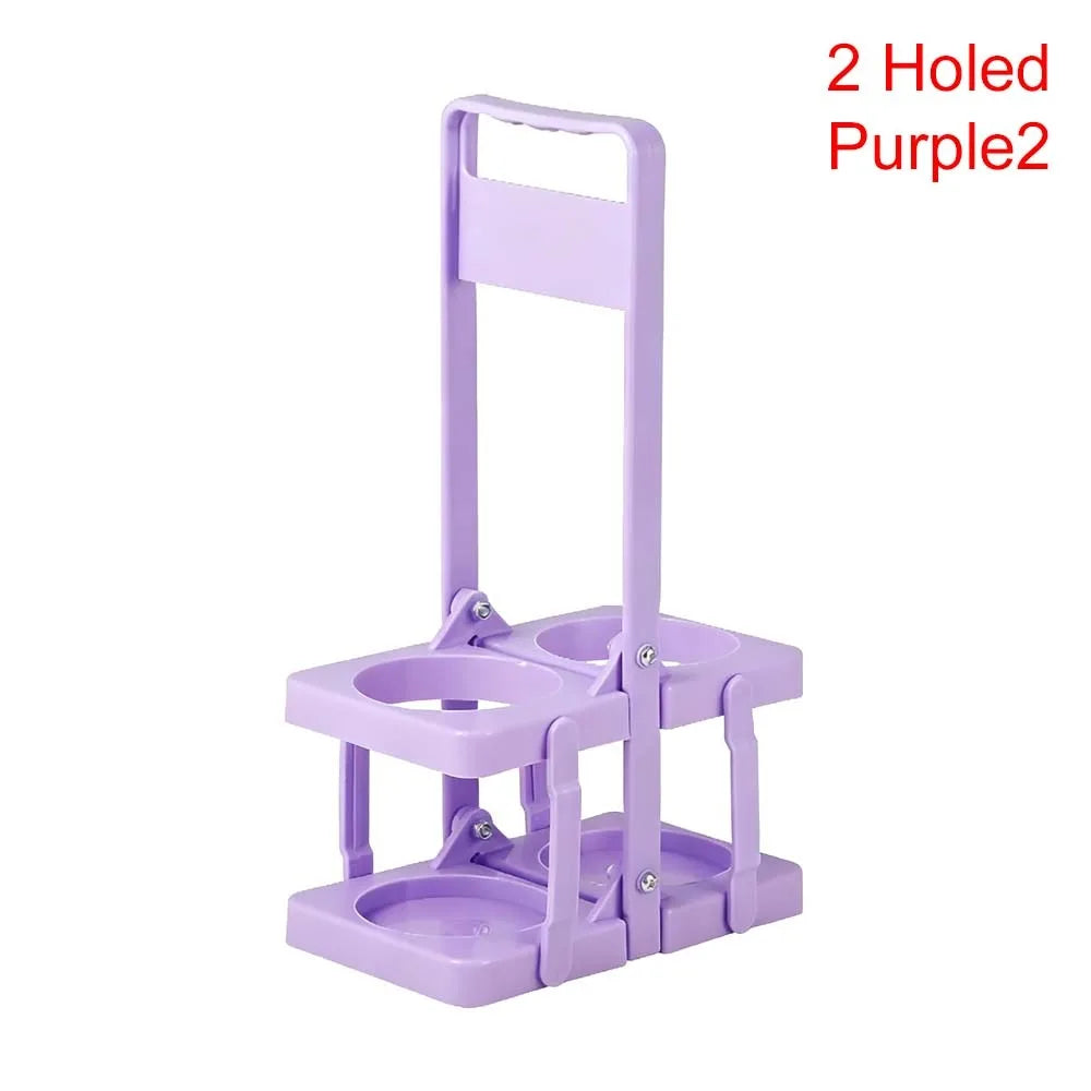 Foldable Beer Bottle Carrier 6-Slot Reusable Plastic Drink Holder