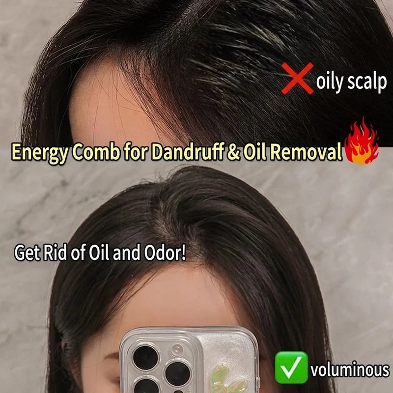 Self-Cleaning Scalp Comb – Anti-Static Dandruff Oil Removal