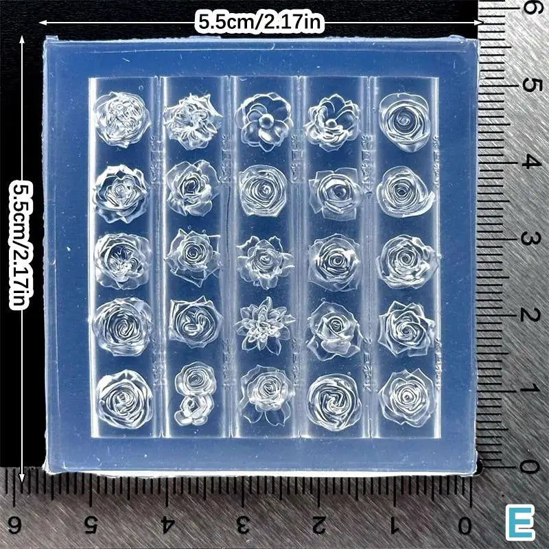 3D Silicone Flower Nail Mold – DIY Floral Nail Art Template