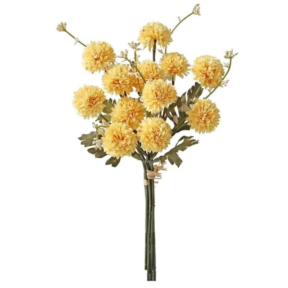 Silk Artificial Chrysanthemum Bouquet – Wedding & Home Décor