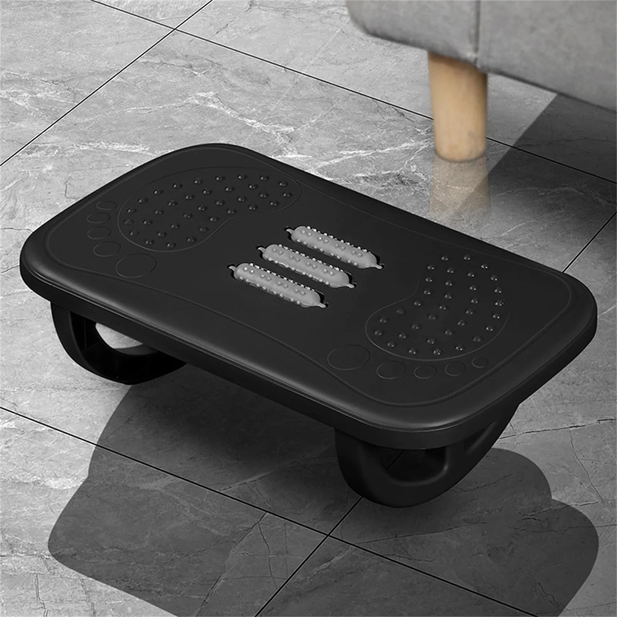 Ergonomic Rocking Footrest Under Desk | Adjustable Foot Rest Rocker