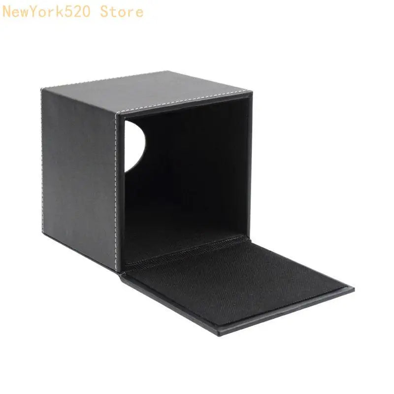 PU Leather Square Tissue Box Cover Holder – Black | VIBE
