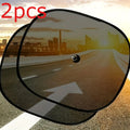 2-Pack Roll-Up Car Window Sunshade – Electrostatic Mesh Side Shade