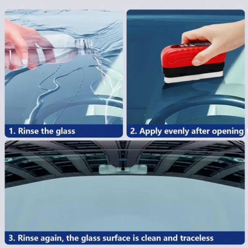 Car Glass Waterproof Coating Kit – Sponge, Wiper & Defogg