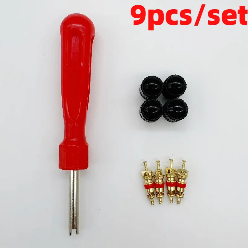 9-Piece Tire Valve Repair Tool Set – Schrader Valves