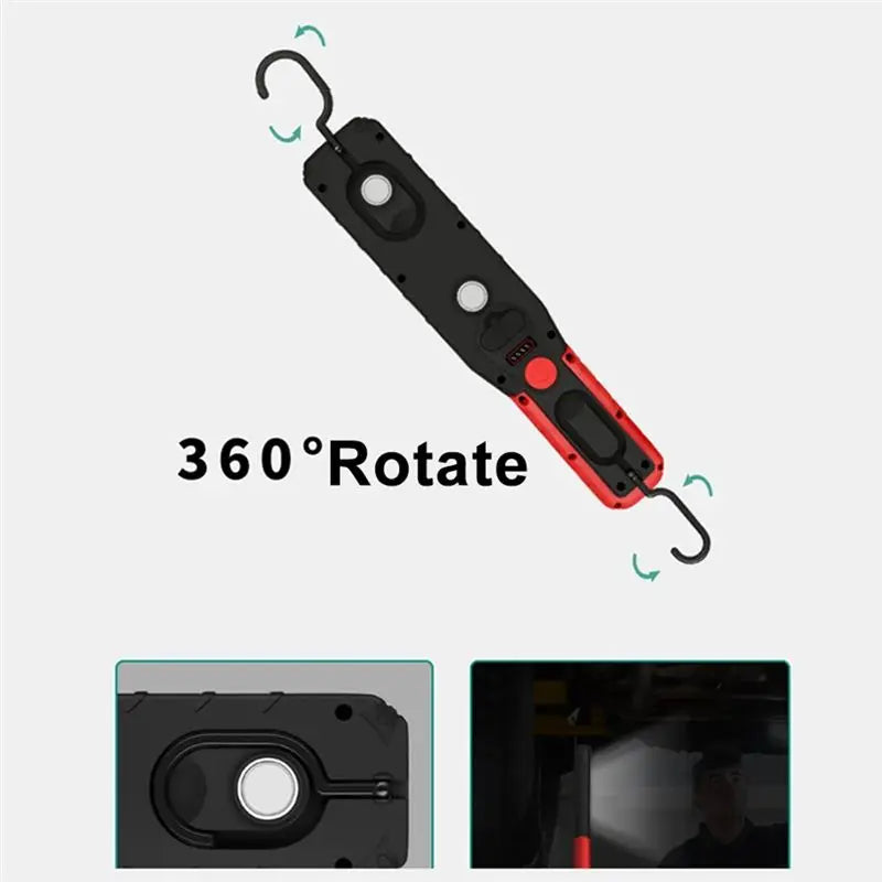 VIBE USB Rechargeable COB LED Work Light Magnetic Camping Lantern