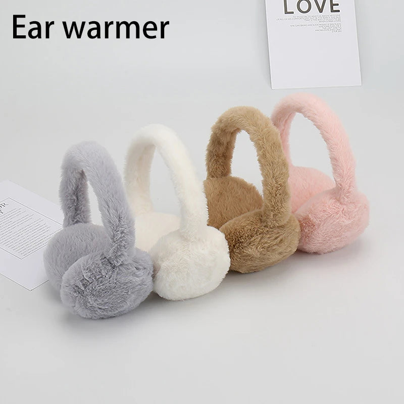 Soft Plush Foldable Ear Warmers – Unisex Winter Earmuffs