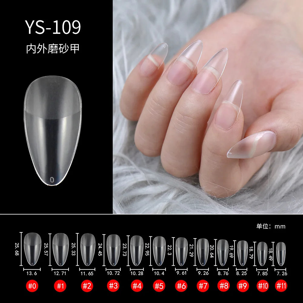 100/500pcs Half French Acrylic Nail Tips UV Gel DIY Manicure