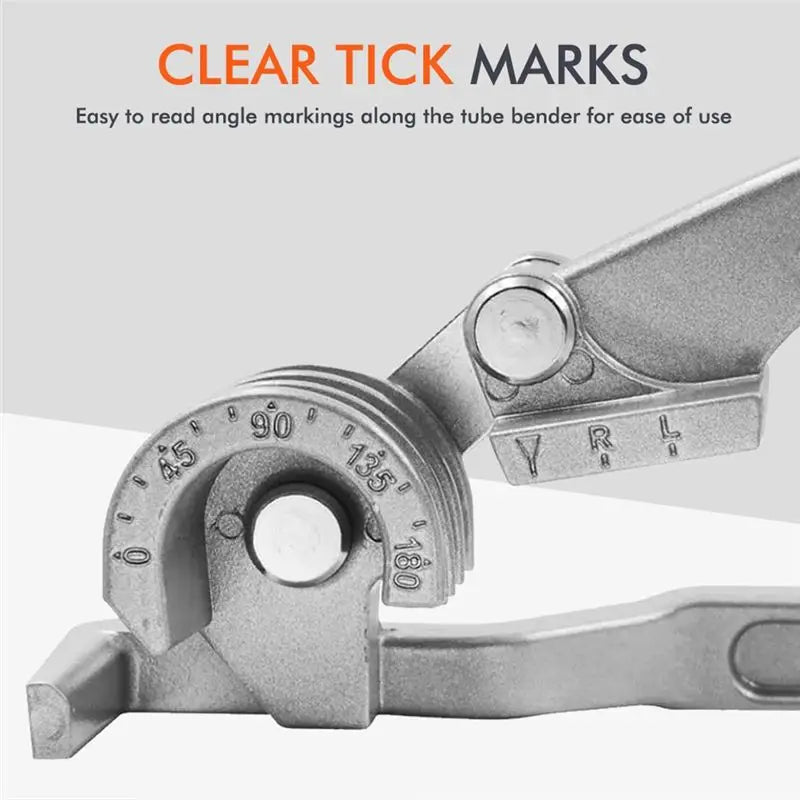 3-in-1 Manual 180° Tube Bender – Copper, Aluminum & Steel