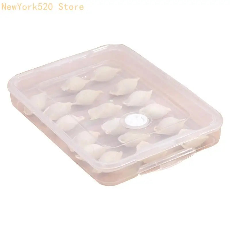Stackable Dumpling Storage Box – Airtight Fridge Container with Lid