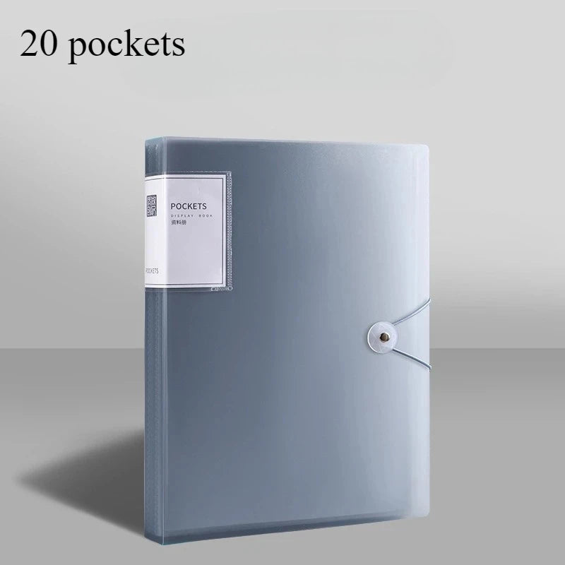 VIBE A4 Clear Plastic Document Folder – Durable File Storage