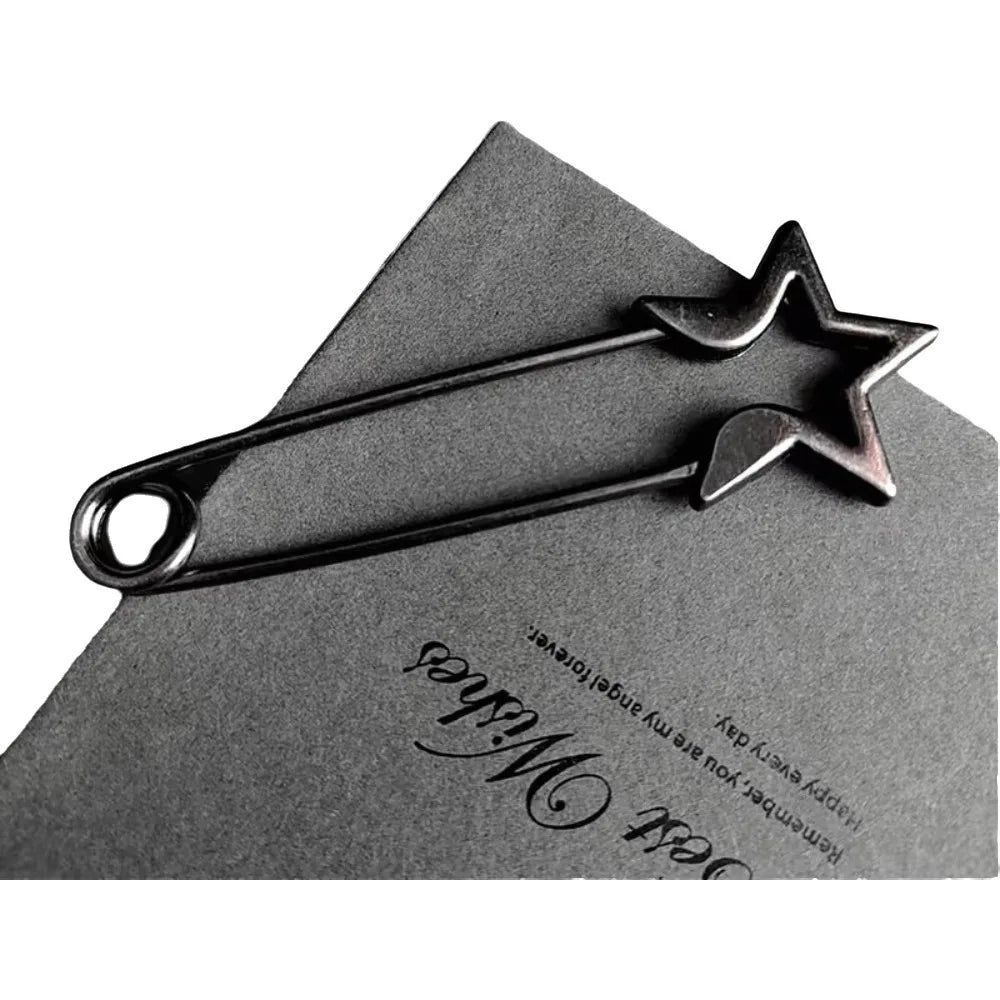 Vintage Zinc Alloy Adjustable Lapel Pin – Retro Metal Safety Pin