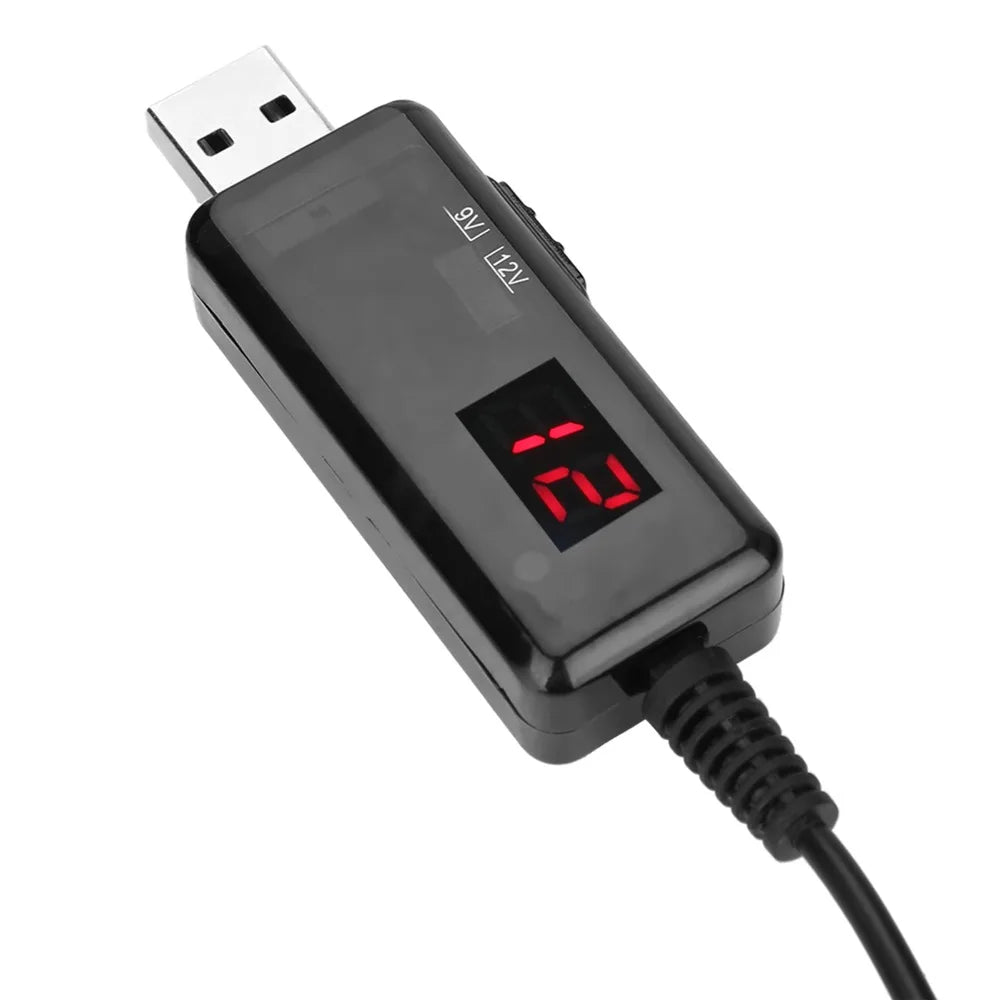 USB to DC Boost Converter 5V to 9V/12V Step-Up Power Adapter