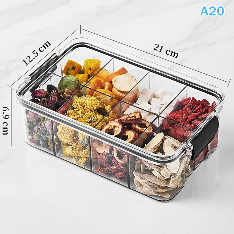 Divided Food Storage Container with Sealed Lid | PP Box