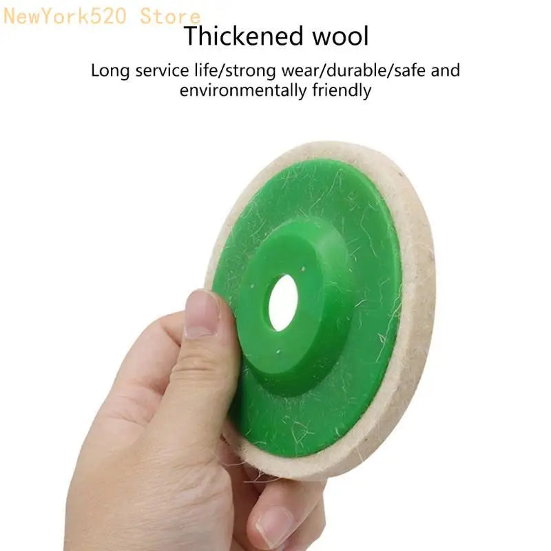 6-Pack Wool Felt Polishing Wheel Discs for Angle Grinder