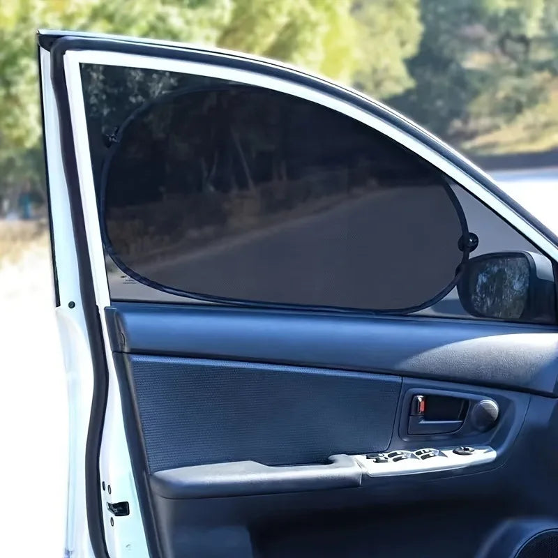 Car Window Sun Shade UV Protection + Suction Cups – 2/4 PCS