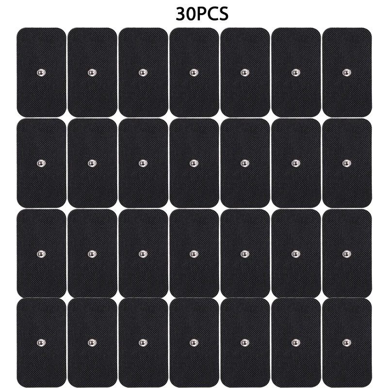 TENS Electrode Pads 30/50/100PCS – Reusable Conductive Gel EMS