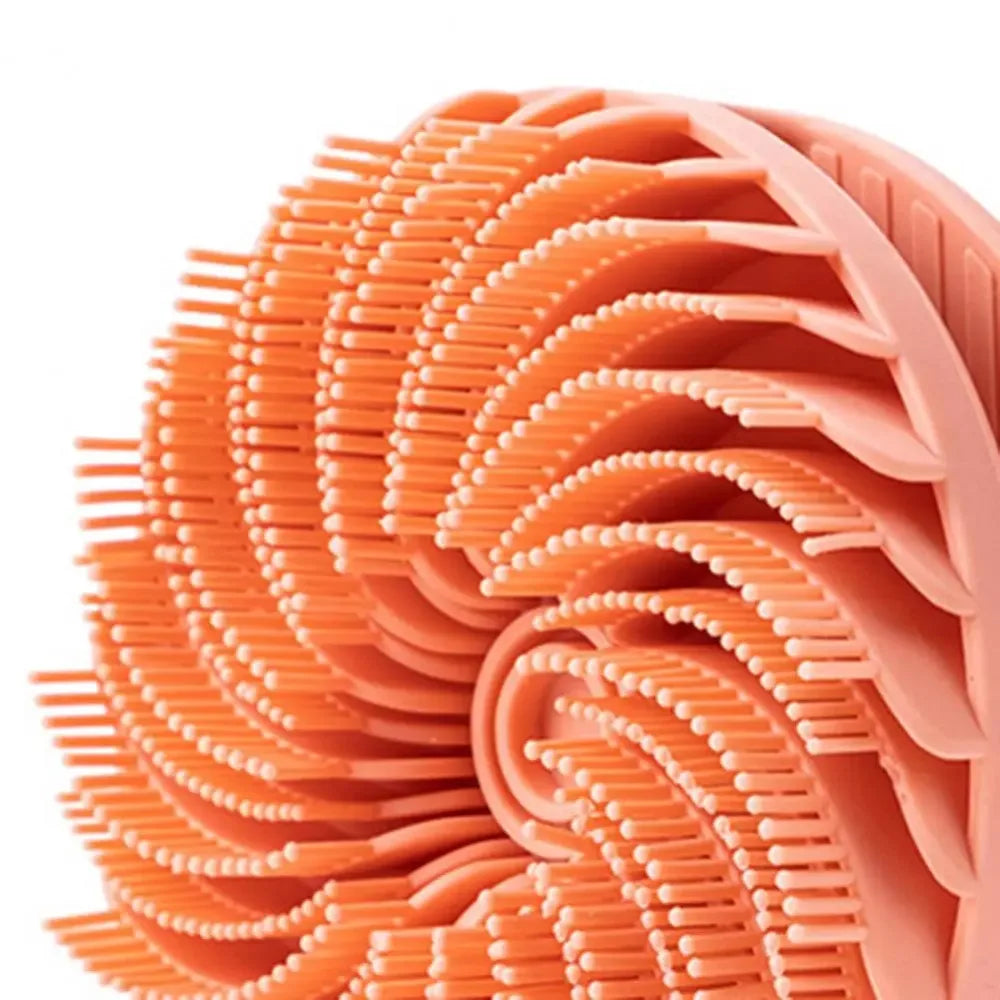 Double-Sided Silicone Bath Brush – Soft Bristle Body Scrubber