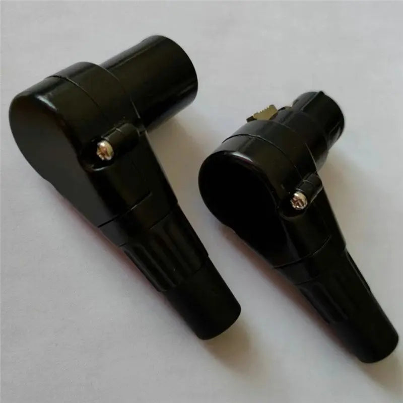 Right Angle 3-Pin XLR Connector Male Female Audio Plug Kit