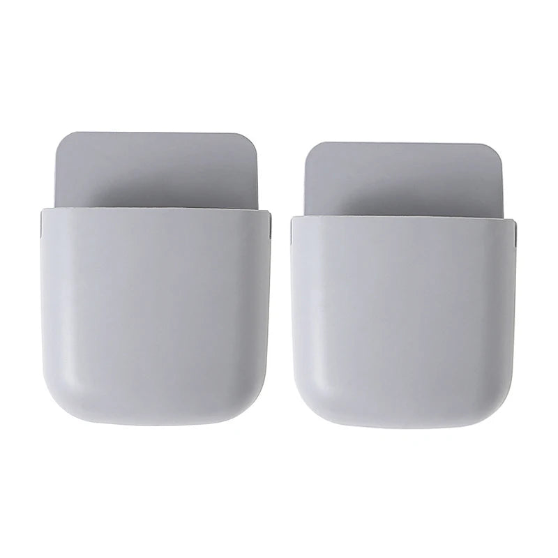 Wall Mount Remote Control & Phone Charging Storage Box