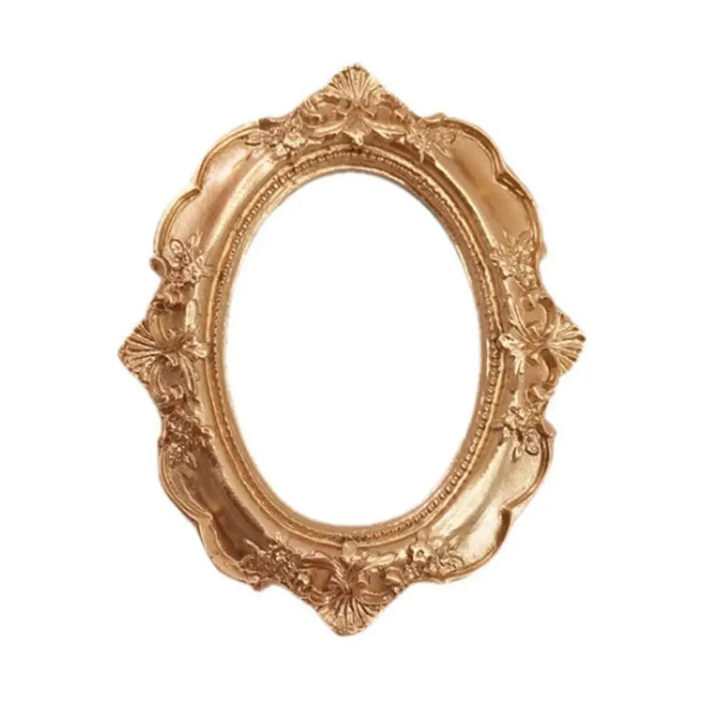 Vintage Golden Victorian Mini Photo Frames – Resin Decor