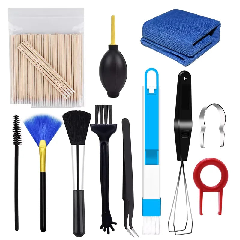 Mechanical Keyboard Cleaning Kit – Key Puller, Brush & Shaft Tool
