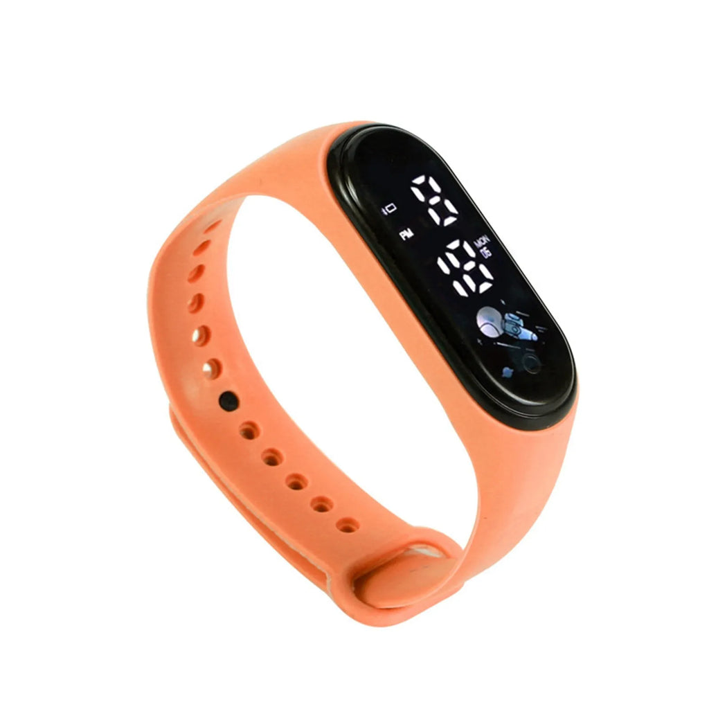 Kids LED Digital Watch Waterproof Colorful Silicone Wristband