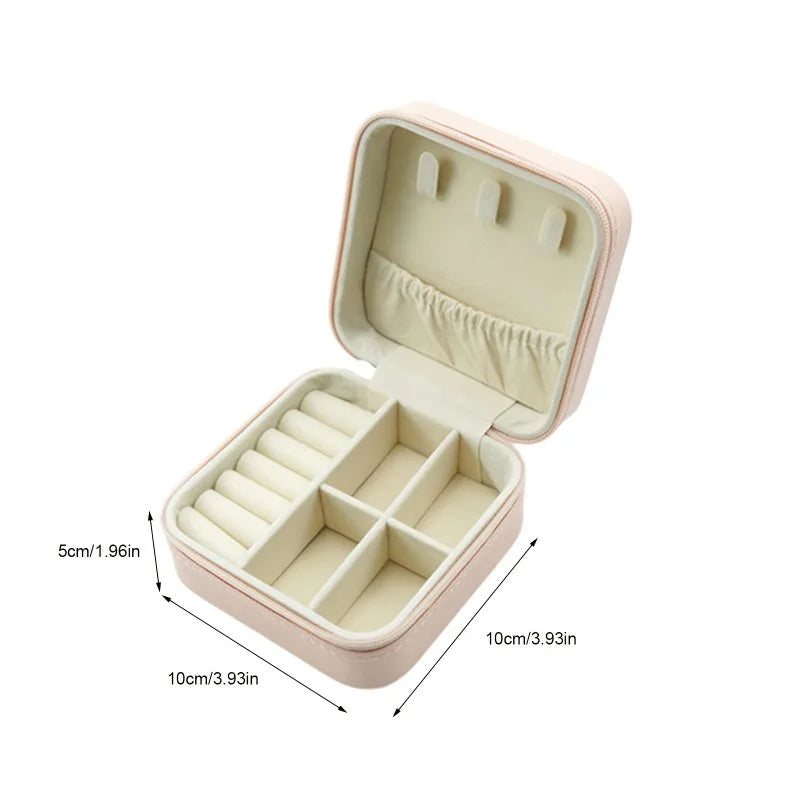 VIBE Travel Jewelry Case – Portable PU Leather Organizer