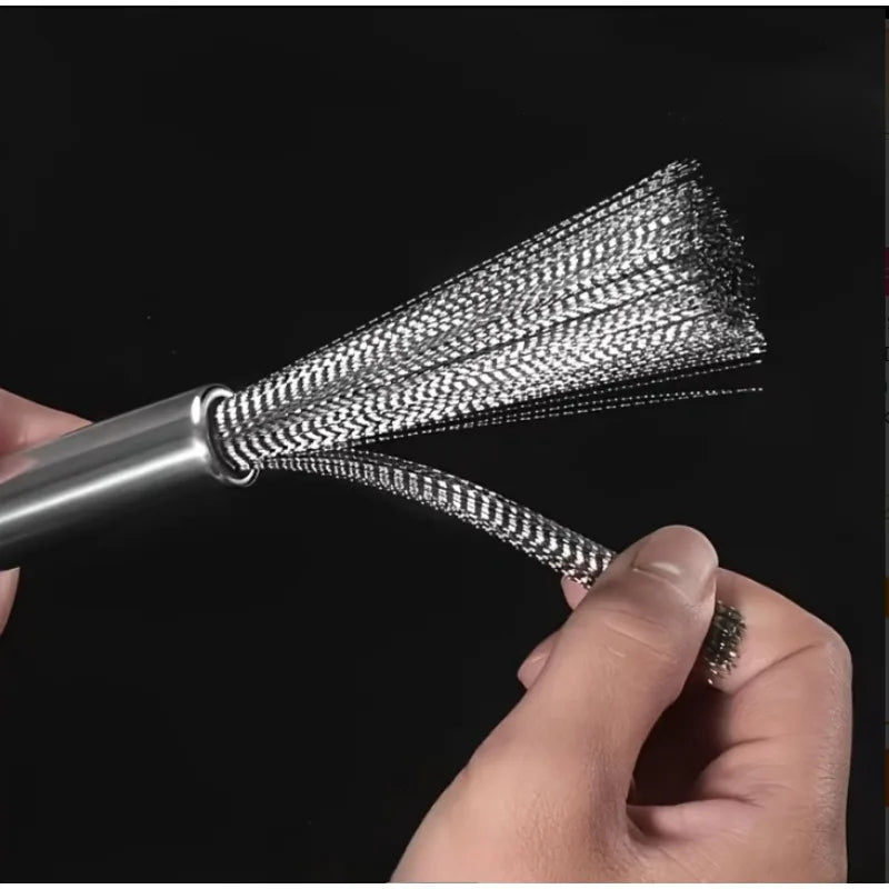 Long Handle Stainless Steel Multi-Function Cleaning Brush