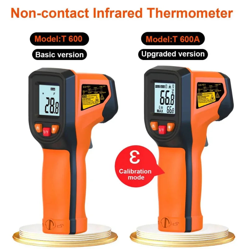 T600/T600A Infrared Thermometer Gun -58°F to 1112°F Laser
