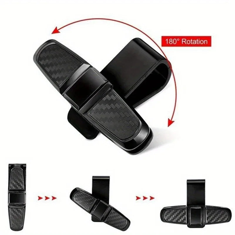 2-Pack Car Visor Sunglass Holder Clip | ABS Eyeglass Mount