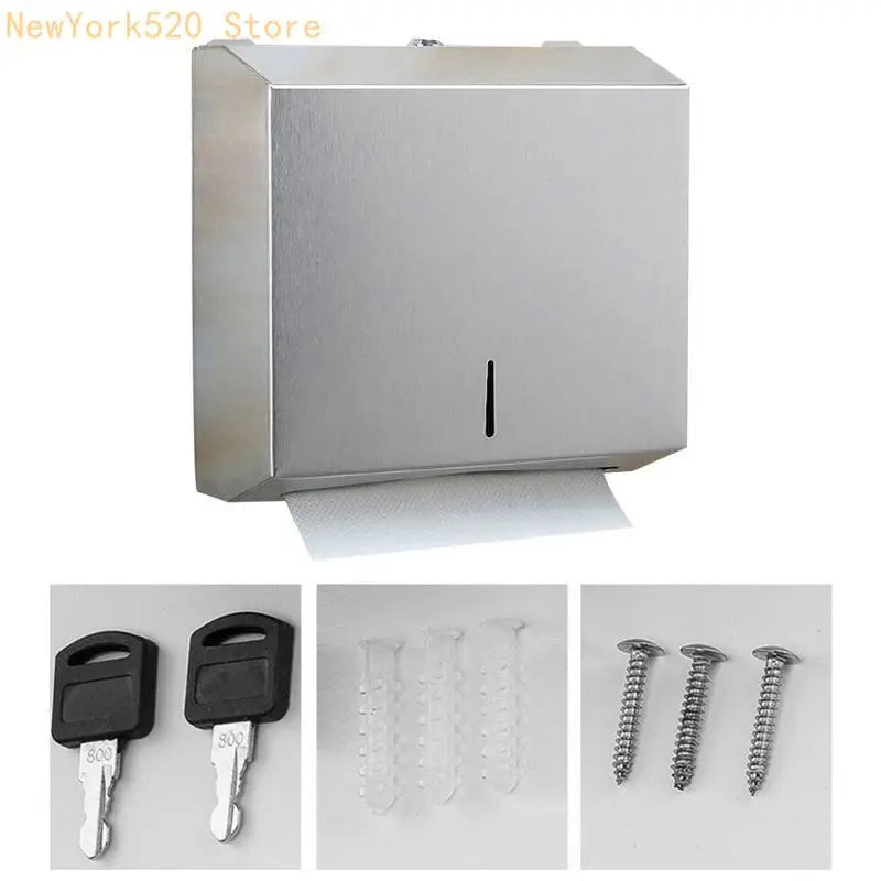 Wall-Mount Stainless Steel Paper Towel Dispenser – Brushed