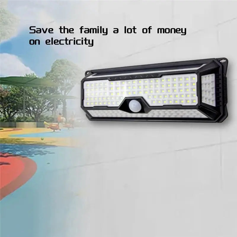 Solar Outdoor Light 4000LM 202 LED Motion Sensor IP65 Waterproof
