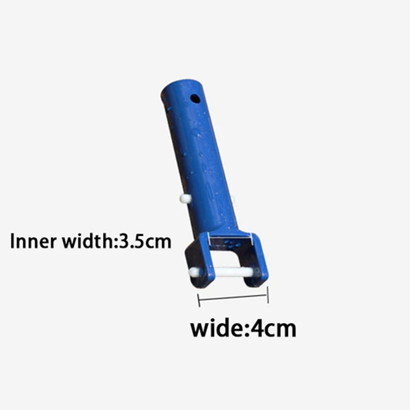 2-Pack Pool Vacuum Suction Head Handle with V-Clip – Blue