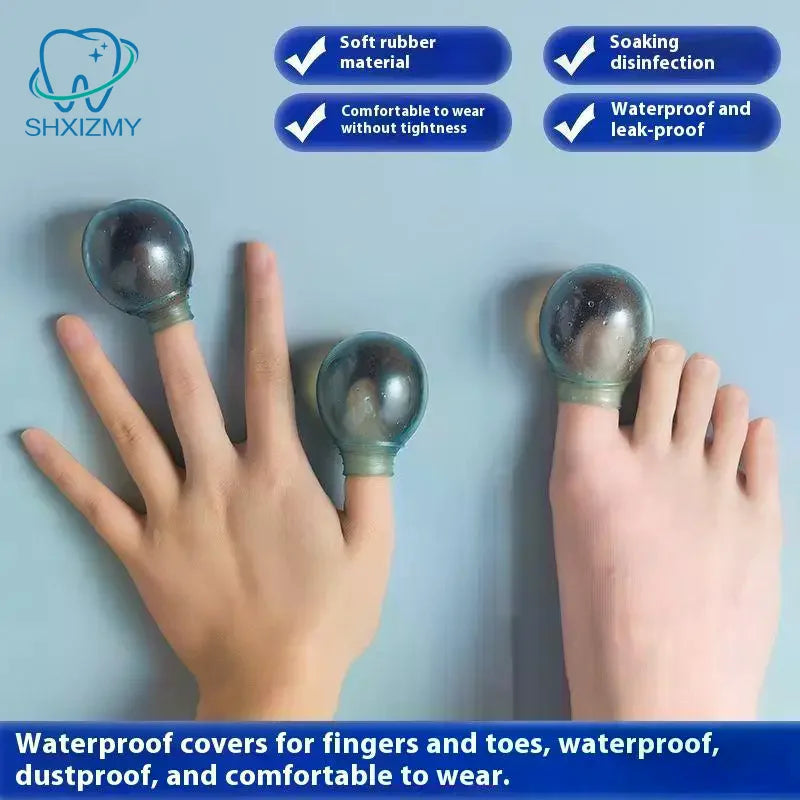 2-Pack Soft Silicone Toe Sleeves & Finger Protectors