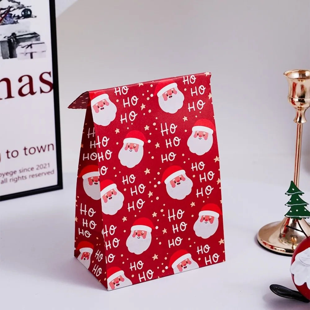 10-Pack Kraft Paper Christmas Gift Bags – Candy & Cookie