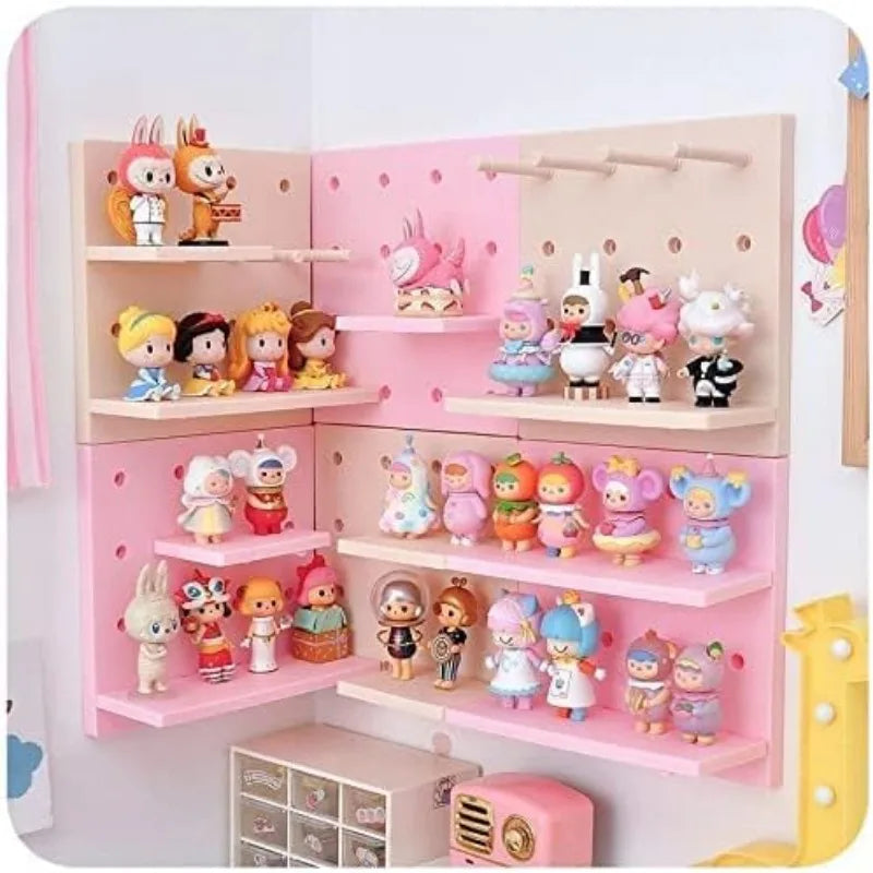 No-Drill Adhesive Wall Shelf Storage Rack – 4 Colors