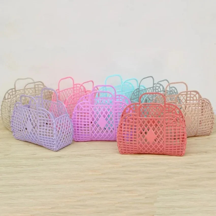 Detachable Plastic Shower Basket – Hollow Bath Storage Organizer