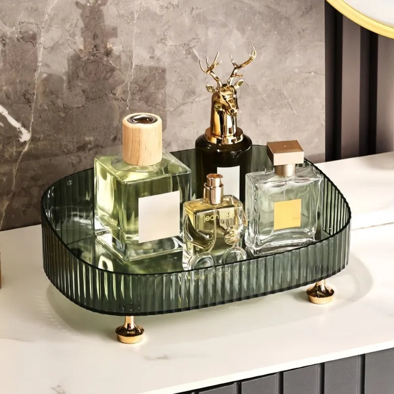 Multi-Compartment Acrylic Desktop Organizer – Makeup & Jewelry