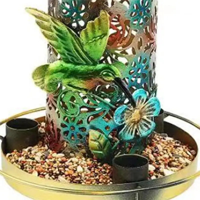 Solar Bird Feeder Hanging Lantern – Outdoor Garden Décor
