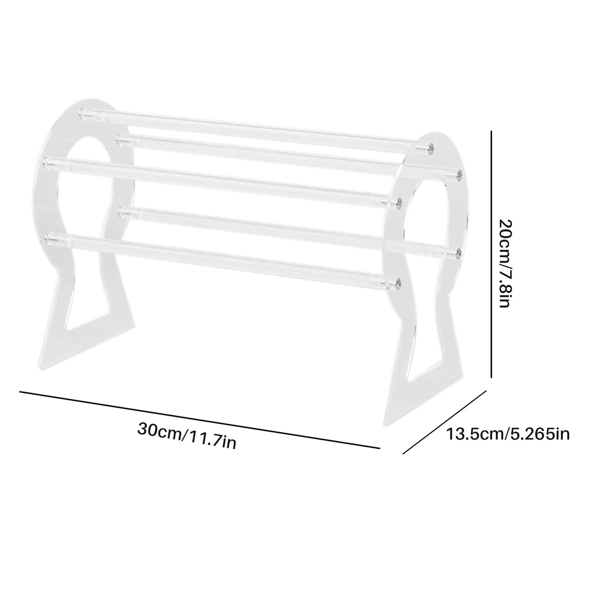 Clear Acrylic Headband Organizer Stand | Hair Hoop Holder