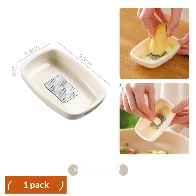 Manual Ginger Garlic Grater with Tray – Vegetable Grinder