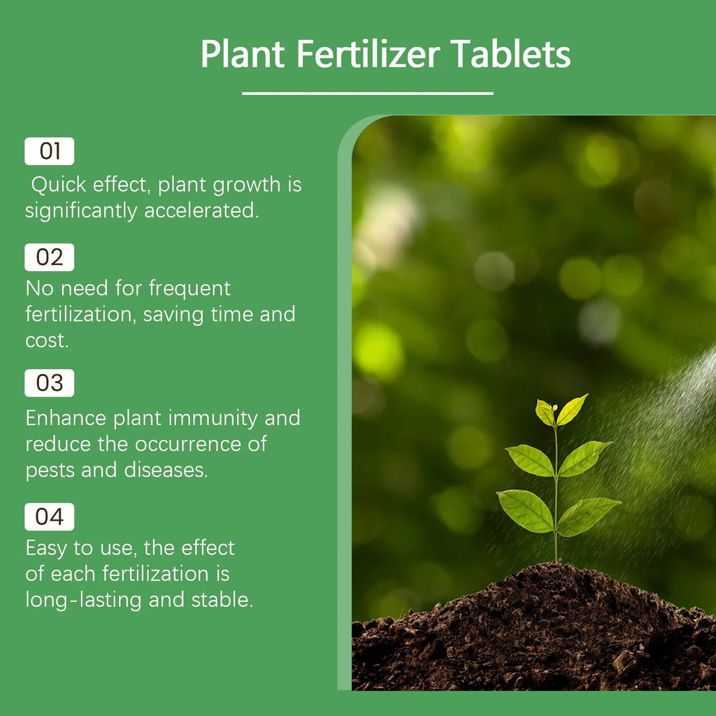 22pc Slow-Release Organic Fertilizer Tablets – Plants & Flowers