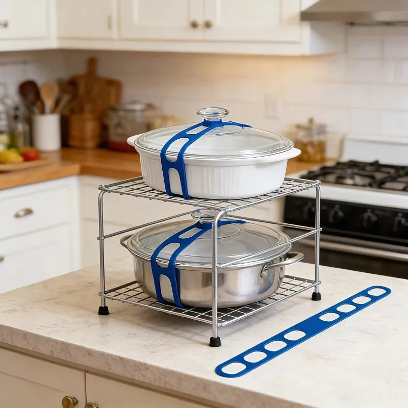 Reusable Silicone Binding Strap for Can & Pot Lids – Kitchen Organizer