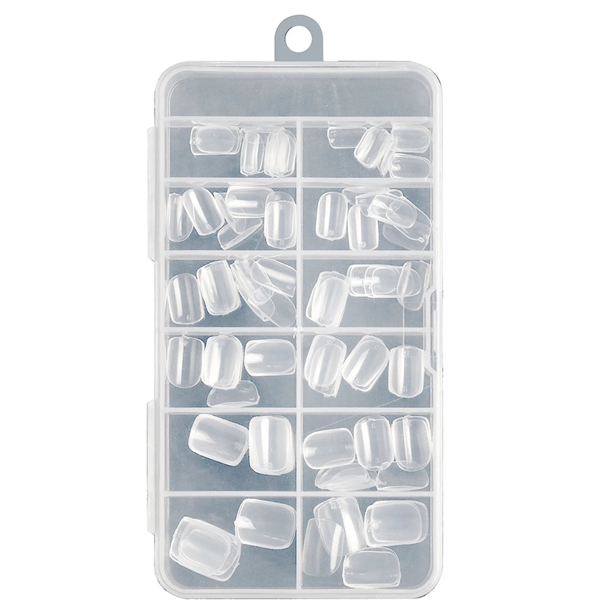 Kids Press-On Nails Kit – Clear Full Cover Fake Nail Tips