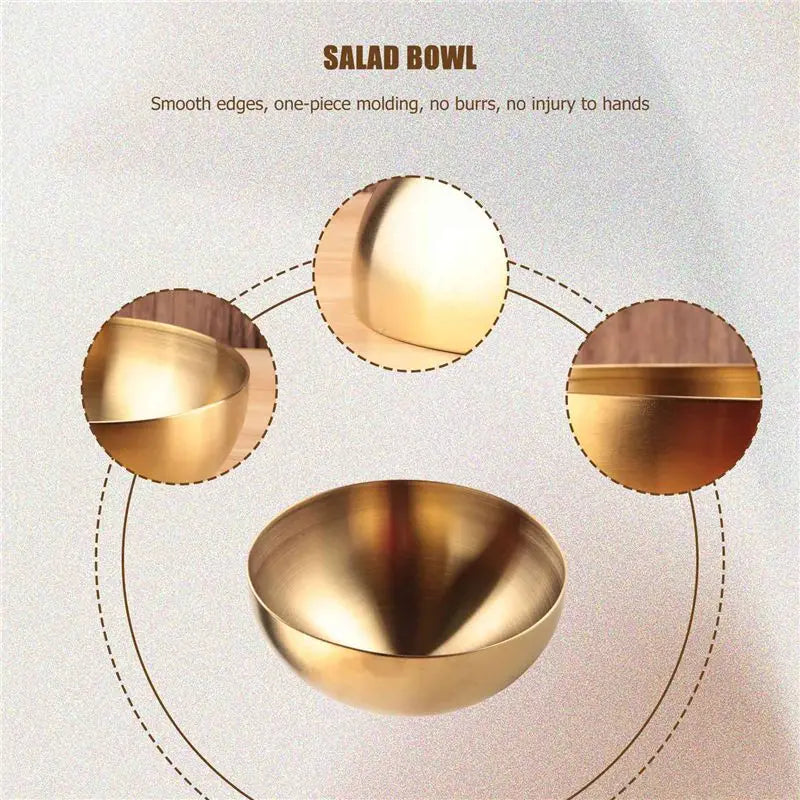 Stainless Steel Salad & Ramen Bowls – Large Capacity Korean Style