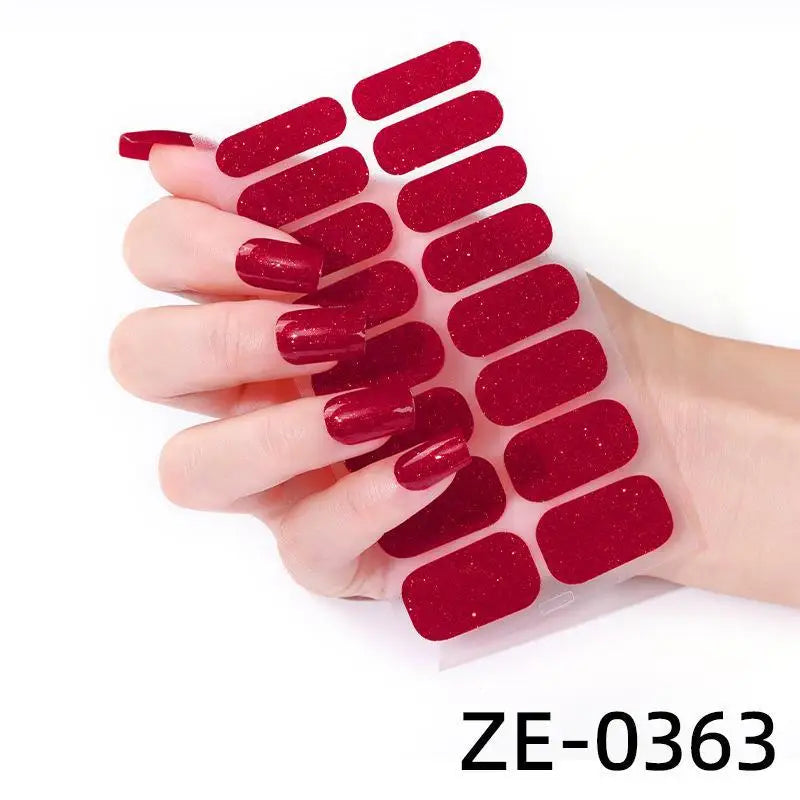 Glitter Self-Adhesive Nail Polish Strips – DIY Nail Wraps