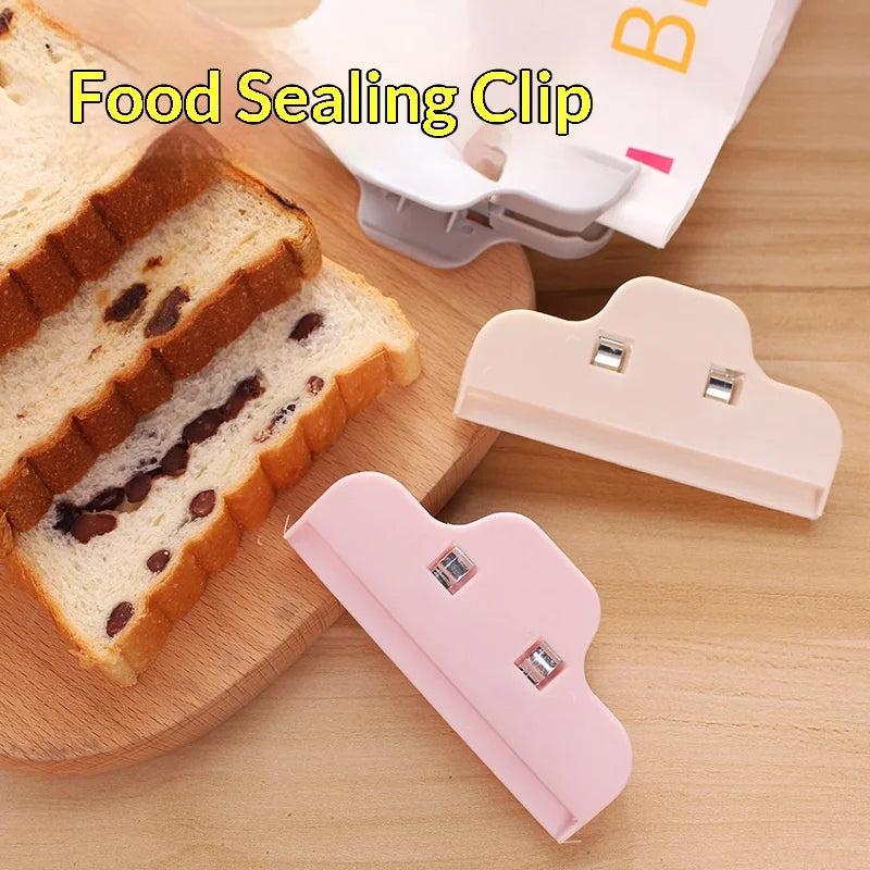 Reusable Food Bag Sealing Clips – Plastic Snack Bag Clamps